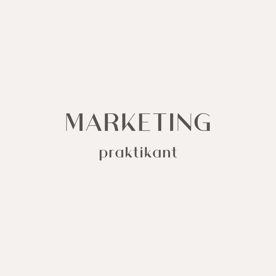 Praktikant: Marketing og kommunikation